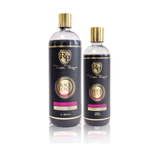 Robson Peluquero Black Love Volume Reducer Kit 1 Litre / 32.8 Fl Oz + Finishing Fluid 500ml 16.9 Fl Oz