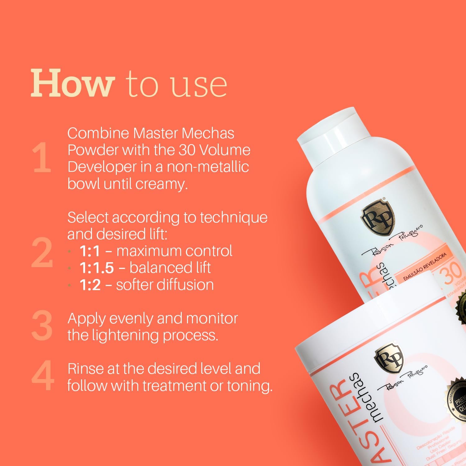 Robson Peluquero Master Mechas Revealing Emulsion OX20 - 900ml