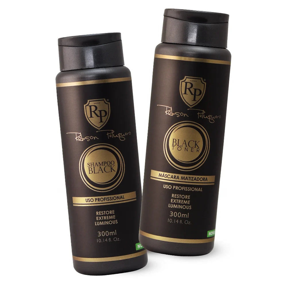 Robson Peluquero Home Care Black / Silver Kit 2x300ml / 2x 10.1 Oz